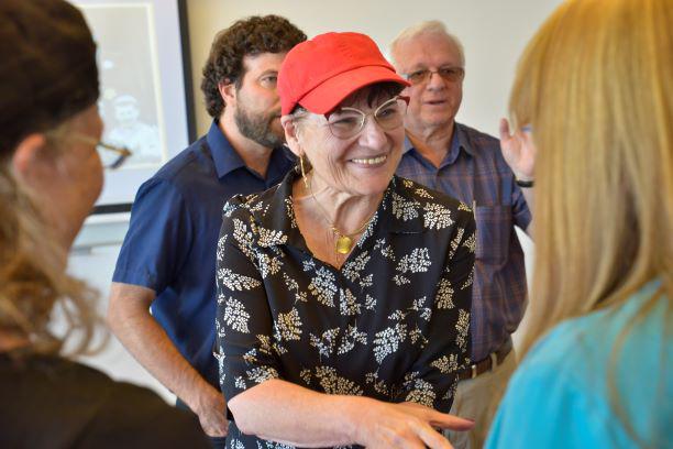 Shulamit Imber during a training session at the International School for Holocaust Studies
