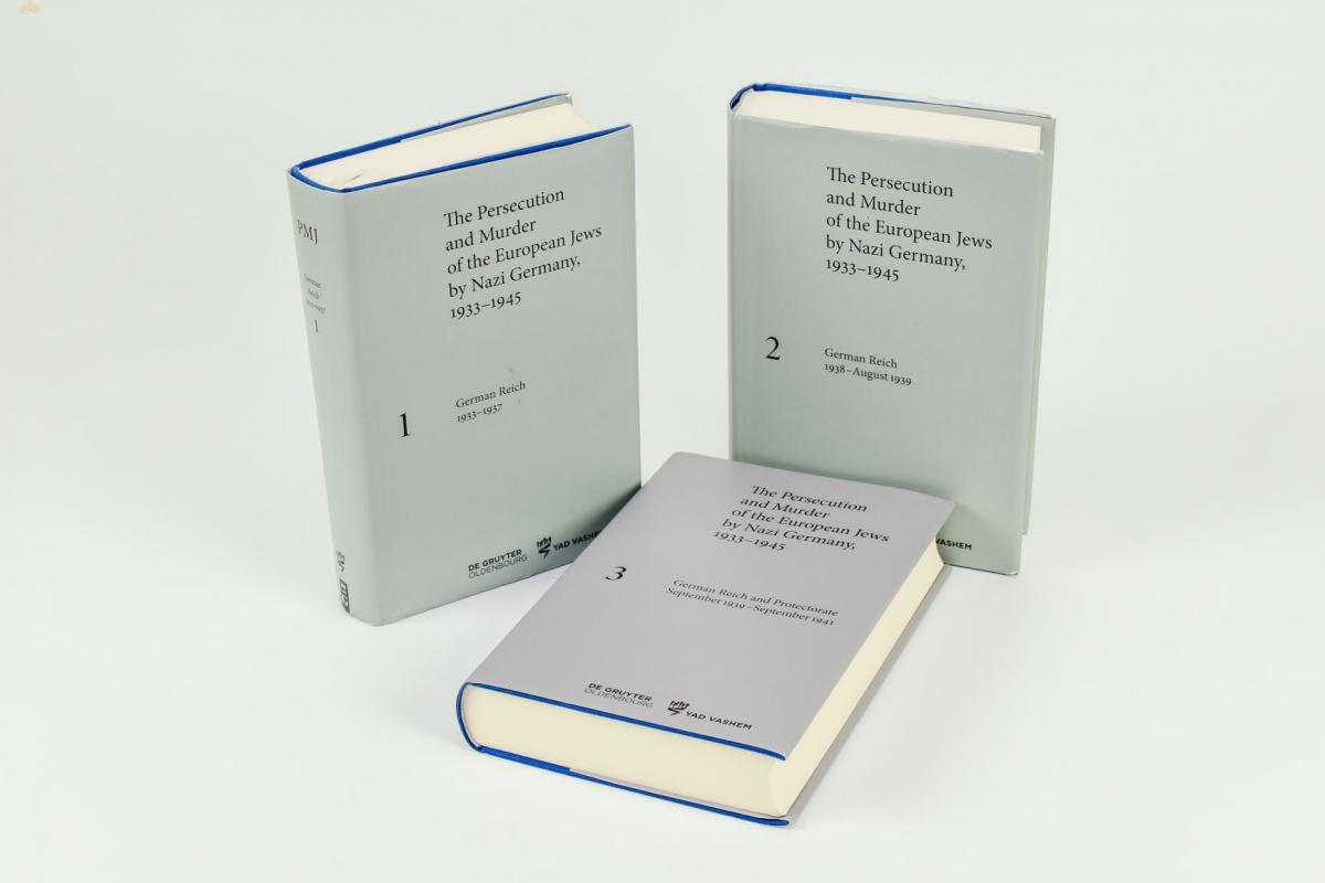 The first three volumes of the series &quot;The Persecution and Murder of the European Jews by Nazi Germany, 1933-1945&quot;