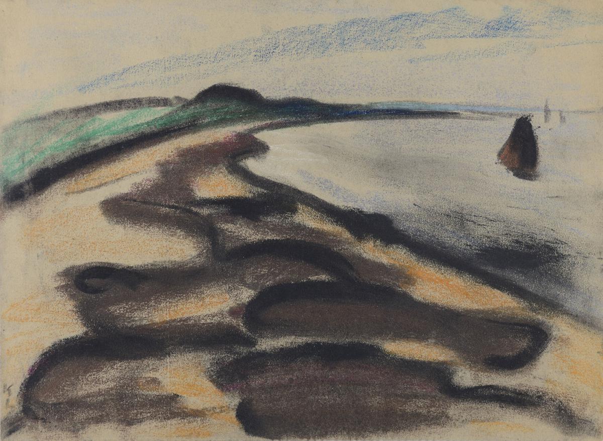 Kaethe Loewenthal (1877-1942), Playa de Hiddensee I, Isla de Hiddensee, c. 1920