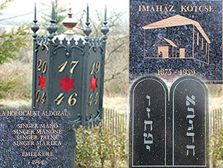 Holokauszt emlékünnepség és emlékművek Kötcsén