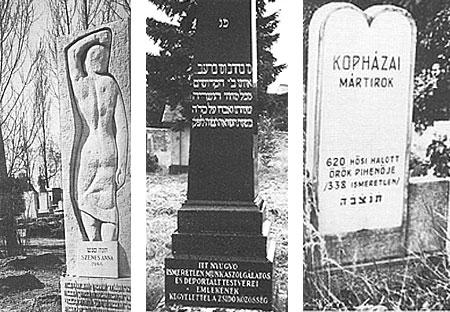 Holokauszt emlékművek: Szenes Anikó emlékműve Budapesten, Sopronban, Kopházán