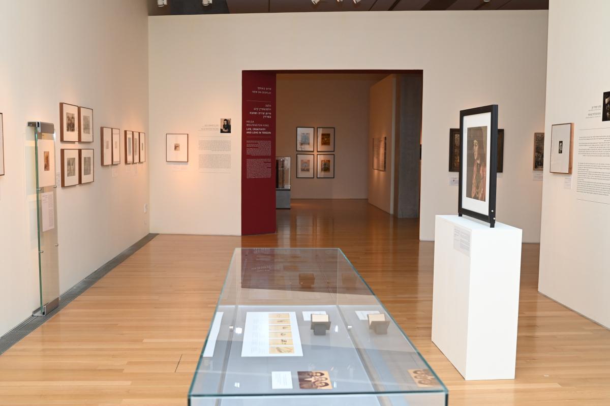 The new display of the works of Helga Wolfenstein King in the Yad Vashem Museum of Holocaust Art