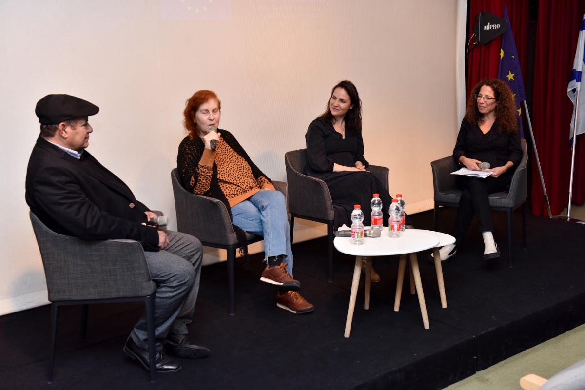 Panel discussion of the film &quot;Love it Was Not&quot; moderated by Liat Benhabib (right)