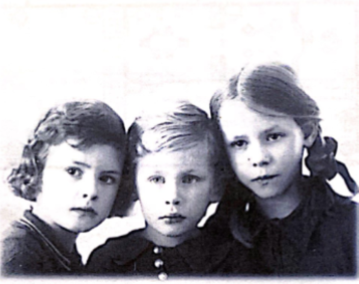 ילדיו של יאן (אברהם) ברור - הלן, וים וריק בשנת 1939