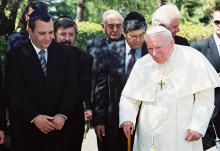 ביקורו של האפיפיור יוחנן פאולוס השני ביד ושם