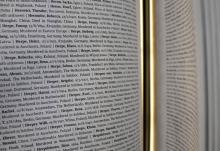 Das Buch der Namen - Neu in Yad Vashem