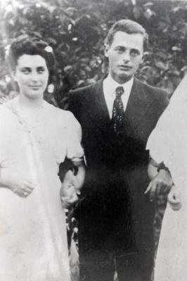 Gershon (Grisha) and Eva Shapira, who were murdered together with their one-year-old baby in the Aktion described by Nura in her letter.