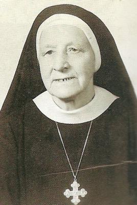 אוזביה ברטקוביאק, אם המנזר במיר בו הסתתר רופאייזן, בעת ביקורה בישראל ב-1967
