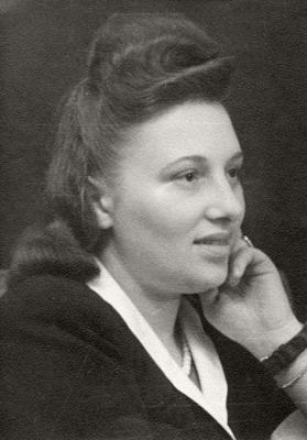 Helene Geminder after the war, 1946