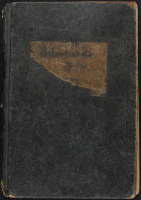 The cover of Alexander Allerhand’s notebook