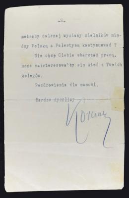 The letter from Janusz Korczak