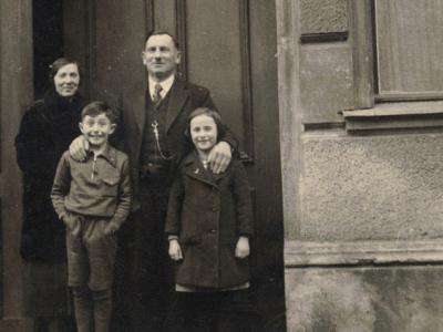 Pre-war photograph of the Bukofzer family