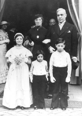 Aristides de Sousa Mendes mit seiner Familie, 1936
