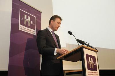 State Secretary of Education, Culture and Science of the Netherlands Halbe Zijlstra, speaking at the launch event