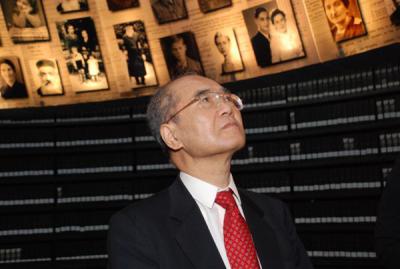 Director General of UNESCO Koichiro Matsuura in the Hall of Names