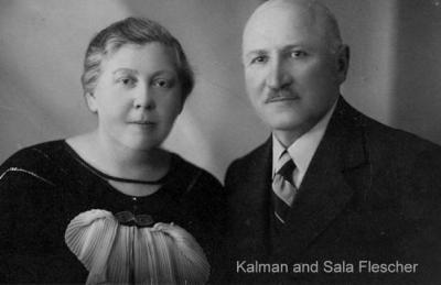 Joachim Flescher&#039;s parents, Kalman and Sala Flescher