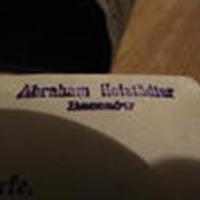 Abraham Hofstadter's name written on the inside cover of his books