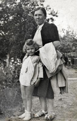 Barbara with her nanny Stanislawa