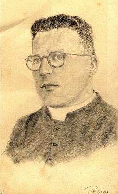 Portrait du père Hubert Celis par Régina Rotenberg-Wolbrom 