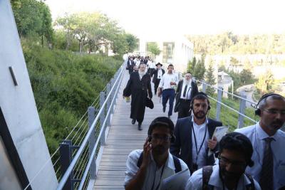 Participants tour the Yad Vashem Campus