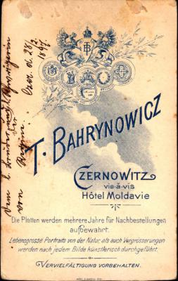 גלויה מצ'רנוביץ, לפני המלחמה