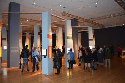 The exhibition is designed as a &amp;quot;symbolic forest&amp;quot; structured around themes such as friendship, home and rites of passage