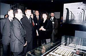 H.E. Mr. Roman Prody (2nd from left) and H.E. Mr. Guy Verhofstadt (3rd from left) in the Historical Museum