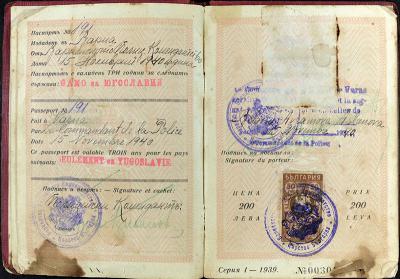 Bela and Aliza Eckstein's passport
