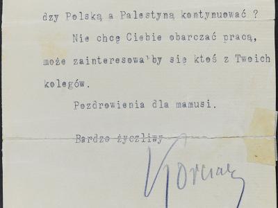 A Letter from Janusz Korczak