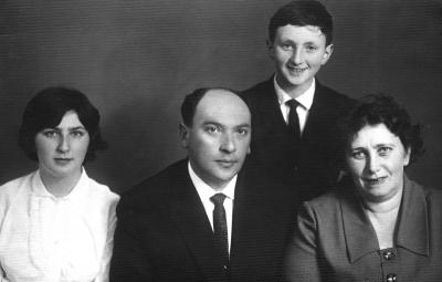 Ольга Лукинская (Полина Аускер) с мужем и детьми. 60-е годы