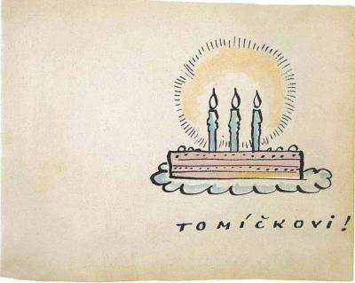Voor Tommy voor zijn derde verjaardag in Theresienstadt, 22 januari 1944 