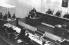Jerusalén, Israel, un debate en la corte regional de Jerusalén durante el juicio a Eichmann