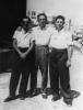 The brothers Rozen, 1957, from right: Yechiel, Henry and Shmuel