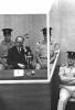 Eichmann en la Sala de la corte durante el juicio contra Eichmann