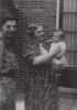 Aleida-Chana with her grandmother Anna Frank; On the left, Lena Benninga, Chana’s mother. Holland, 1939