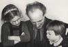 Joop Westerweel with two of his children