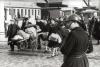 Juifs et non-Juifs raflés dans le Vieux-Port de Marseille conduits vers la gare d’Arenc encadrés par des policiers français et allemands, matin du 24 janvier 1943