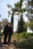 Prince Edward visits the tree planted in honor of his grandmother 