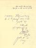 Schindlers Unterschrift im Gästebuch von Yad Vashem