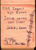 «El sueño de Jacob», dibujado por Eliezer Dasberg para su hija pequeña Dina en un cuaderno en el campo de Bergen-Belsen