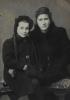 Esther and Lila Bromberg after the war, Poland