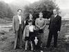 Desde la der.: Yehuda Landau, su esposa Rivka, su hijo Getzel y la hermana de Rivka y su esposo, Bluma y Alter Schnur. Polonia, antes de la guerra