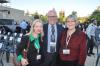 Tim and Martha King, long-term friends of Yad Vashem at the State opening ceremony with Dr. Susanna Kokkonen