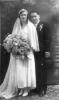 יוסף ושרה יוסוב בחתונתם ביאסי, לפני המלחמה.