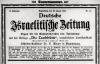 Front page of the biweekly newspaper &quot;Deutsche Israelitische Zeitung&quot; and the supplement &quot;Die Laubhütte&quot; (The Succah), printed in Regensburg from 1884 until the Nazi rise to power