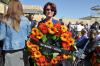 Mrs Isabel Marsans laying a wreath on behalf of Yad Vashem Spain