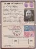 Yehoshua Lifshitz's French identity card from 1943 in his guise as Henri Robert Champagnac
