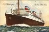 A postcard of the ship that Heinz sailed on to England