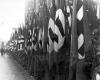 游行旗帜，战前摄于德国纽伦堡的一次党内集会