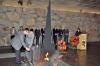 Daryl Hedding, ICEJ USA Deputy Director (right) and Håkan Häggblom, former General Manager at the ICEJ and recent graduate of Yad Vashem’s Chrisitan Leadership Seminar (left) rekindling the Eternal Flame in the Hall of Remembrance at Yad Vashem 